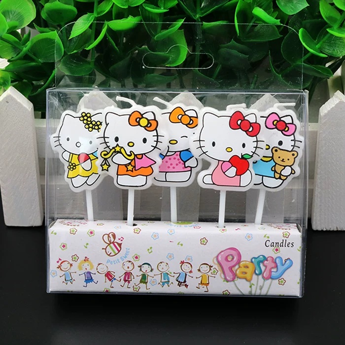 Candle Supplies Kit - Conjunto de 5 Velas Artesanais Kawaii