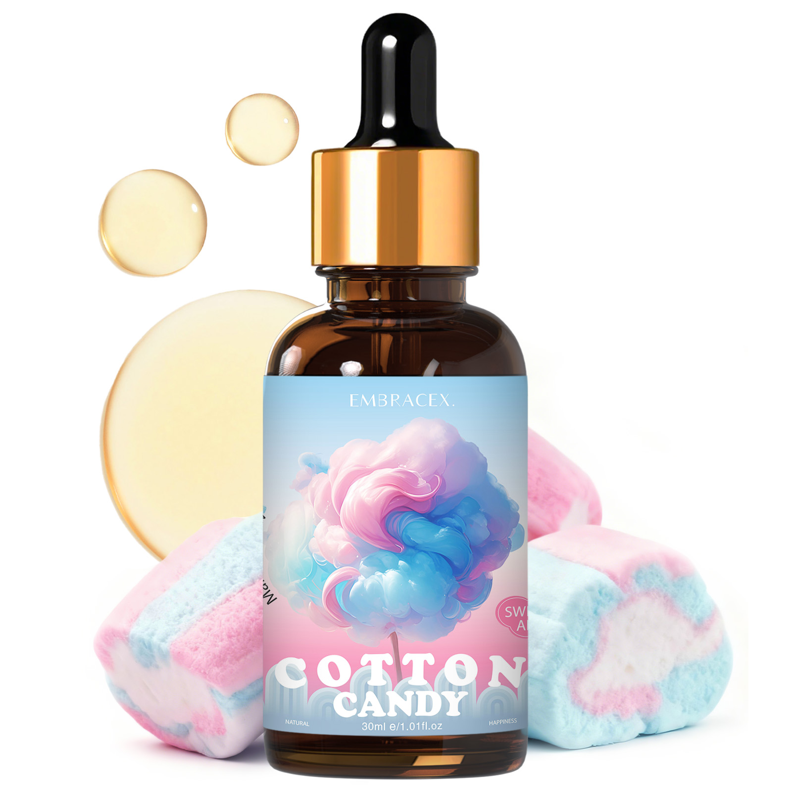 Candle Fragrance Supplies - Óleo Essencial de Algodão Doce 30ml,