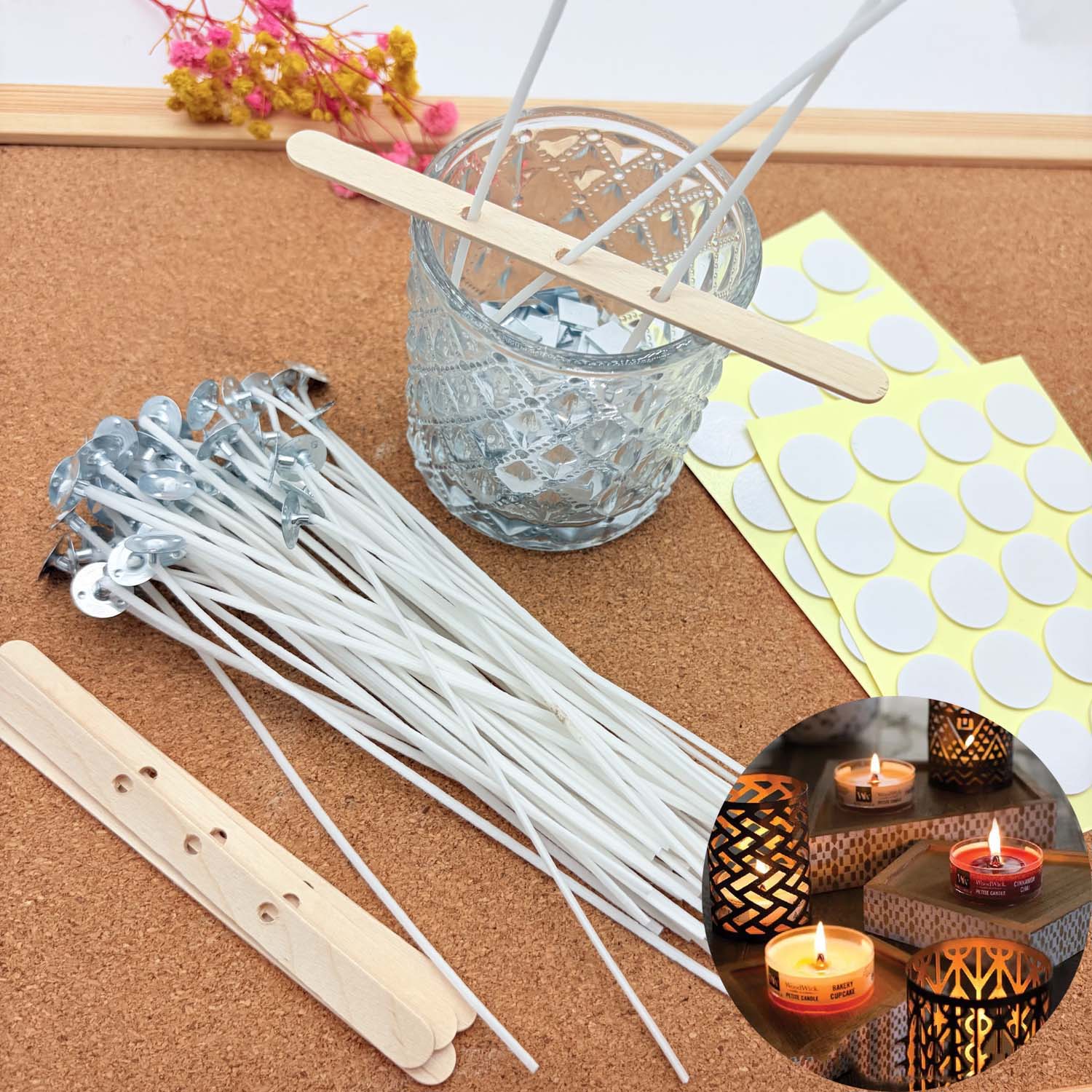 Candle Supplies Kit - 1 CONJUNTO de Kits DIY para