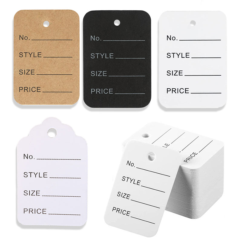 Kraft Hang Tag - 100 pçs/lote 3.5x5cm etiquetas de preço