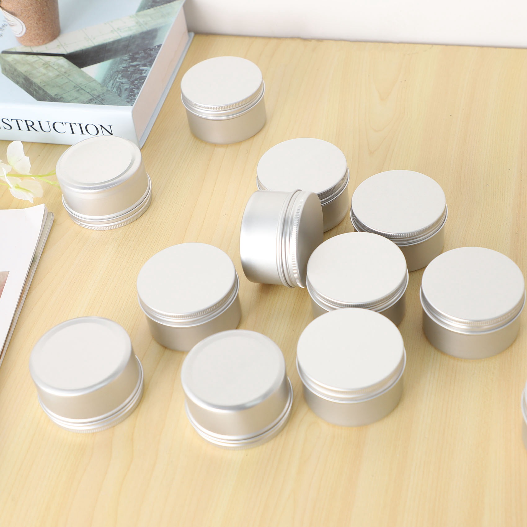 Metal Tin Lid 4Oz - Quantidade em Estoque: 12 Latas de