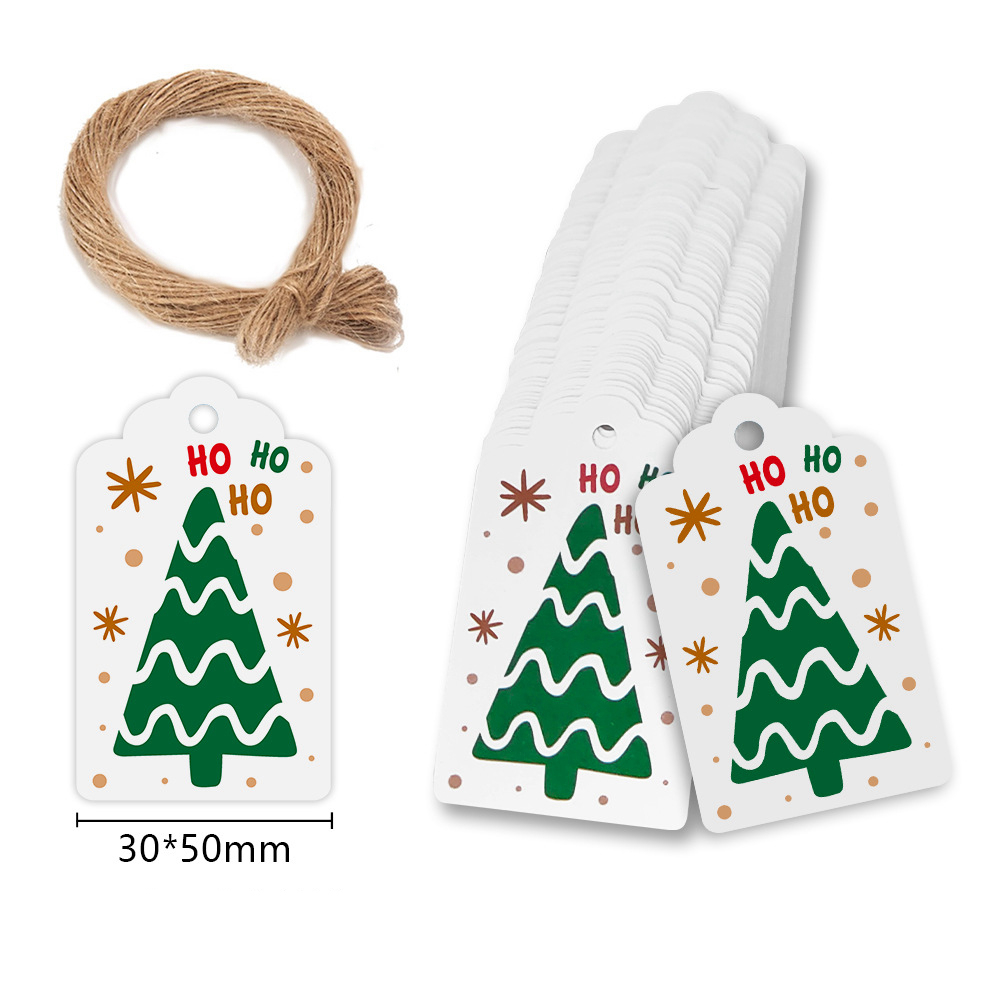 Kraft Hang Tag - Etiquetas de feliz natal etiqueta de