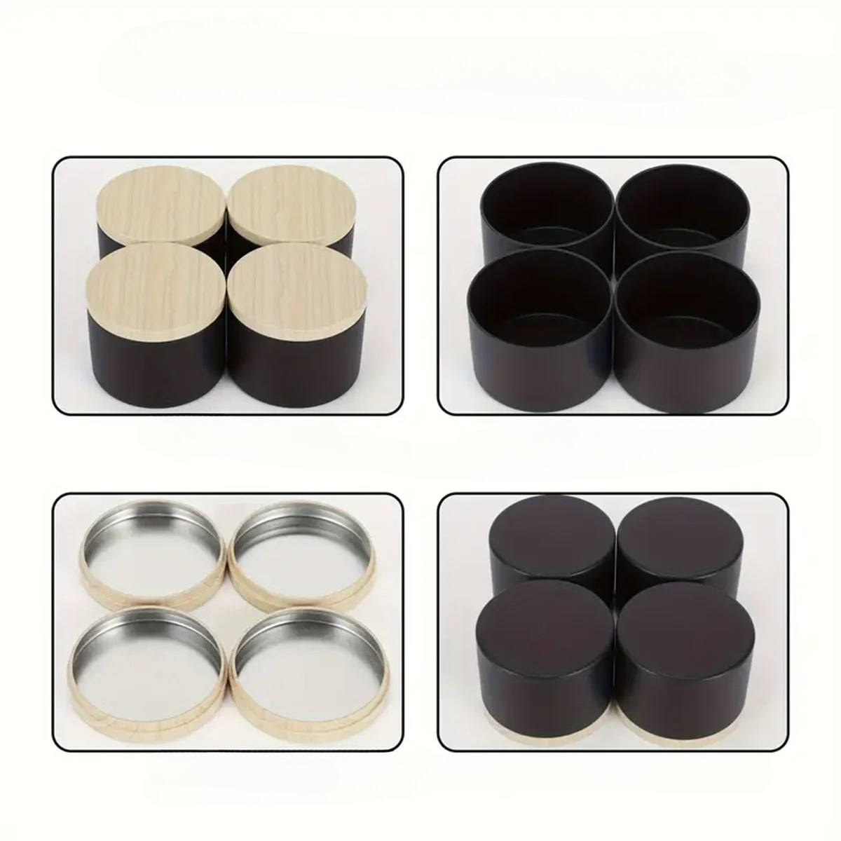 12 Latas Redondas de Metal de  - Metal Tin Lid 4Oz avaliação e preço