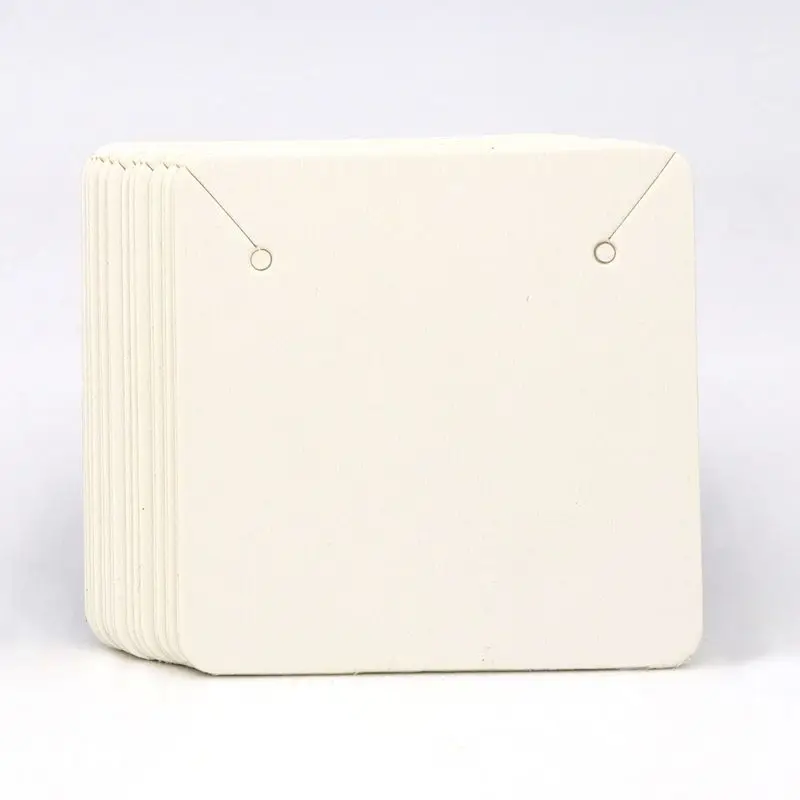 50 pçs 5x5cm papel kraft em br - Kraft Hang Tag avaliação e preço
