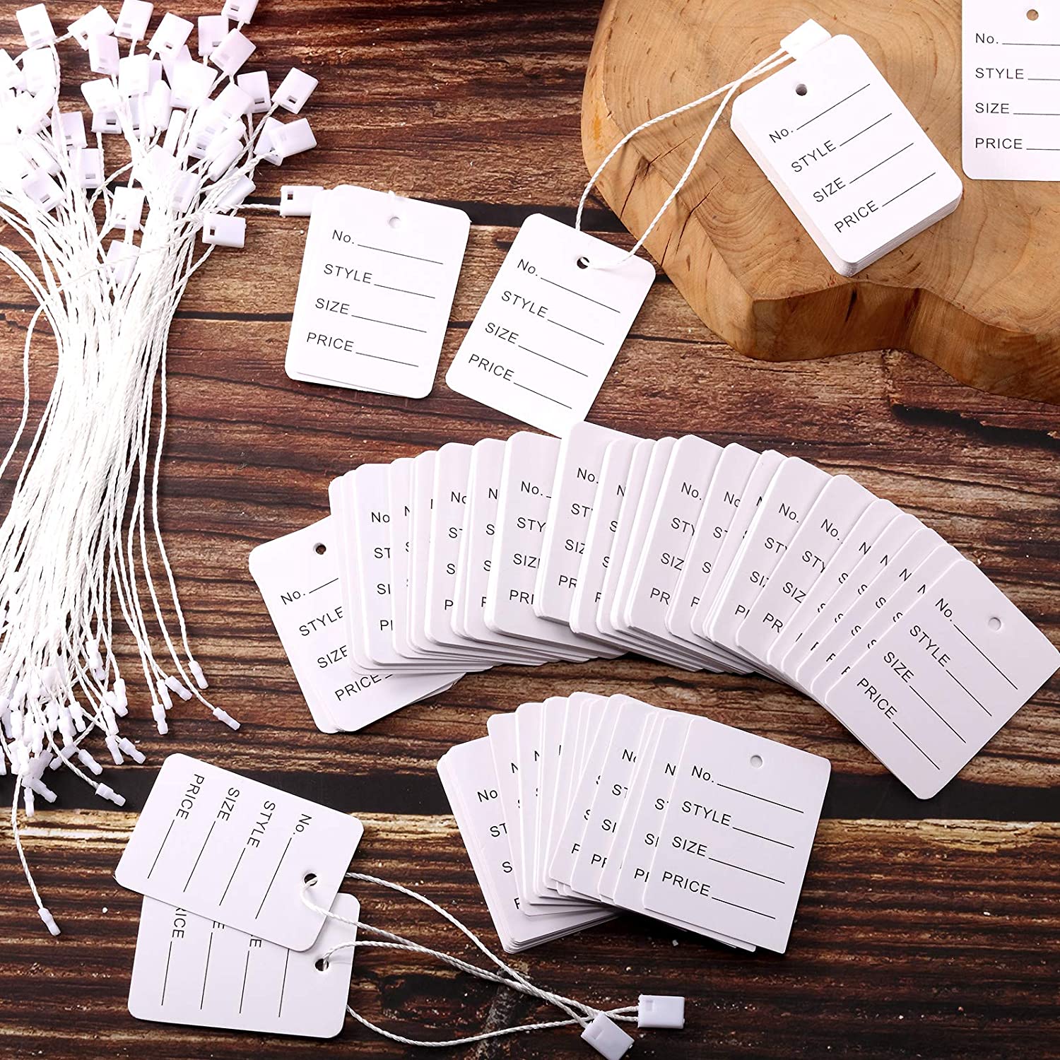 100 pçs/lote 3.5x5cm etiquetas - Kraft Hang Tag avaliação e preço