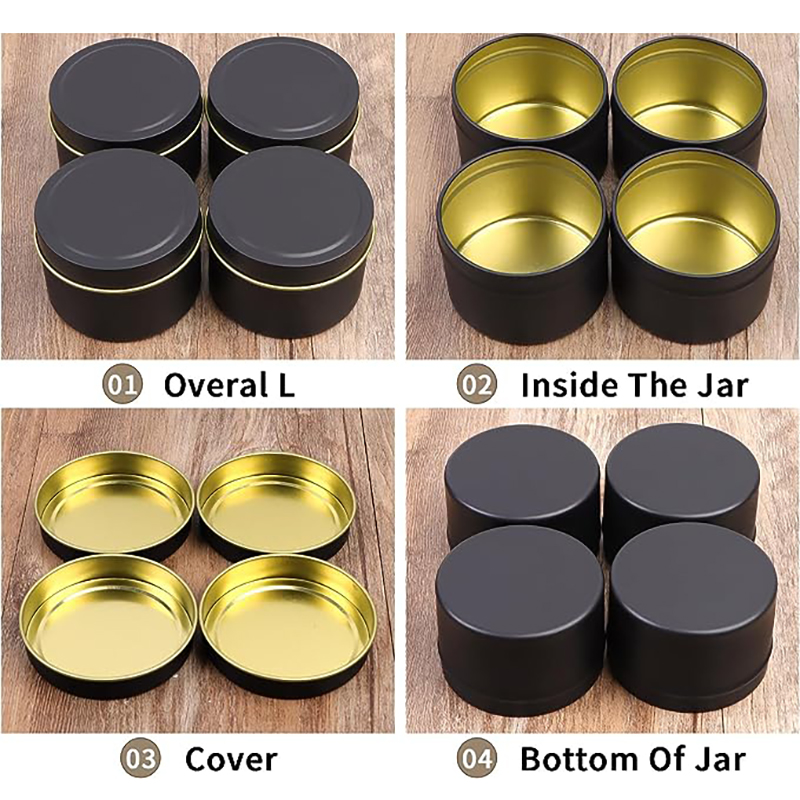 Vazio Metal Vela Latas com Tam - Metal Tin Lid 4Oz avaliação e preço