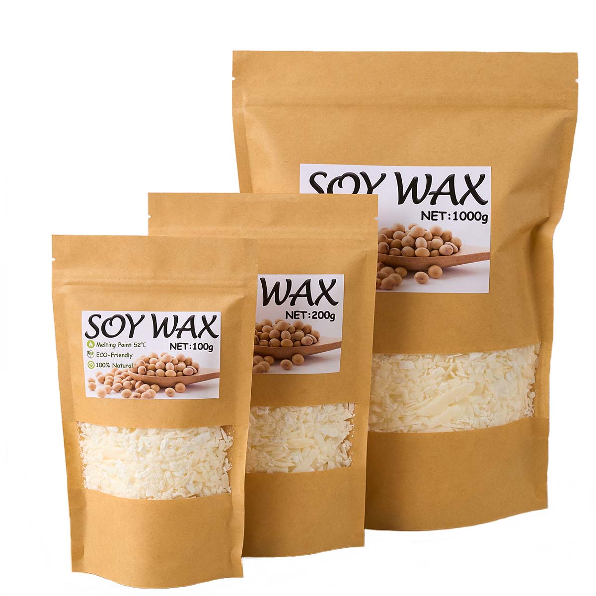 1 libras de cera de soja branc - Candle Supplies Kit avaliação e preço