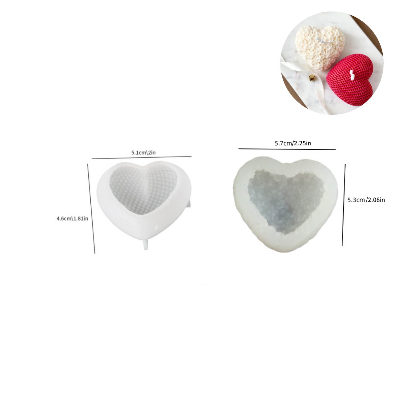 2PCS Molde de Vela em Formato  - Candle Fragrance Supplies avaliação e preço