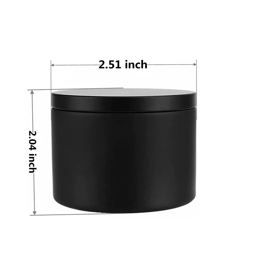 Latas de velas pretas de 4 onç - Metal Tin Lid 4Oz avaliação e preço