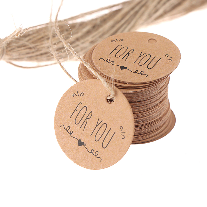 Etiqueta de papel kraft com 10 - Kraft Hang Tag avaliação e preço